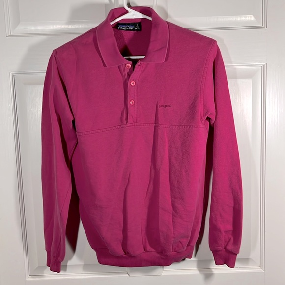 Vintage Patagonia Sweatshirt Pullover Sweater Unisex S Women’s M Barbie Pink - Picture 1 of 17